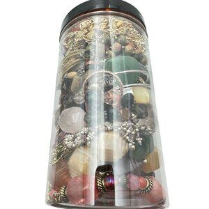 Mystery Jewelry Jar #1040 Wearable Quality Pieces 2lbs Necklace Bracelet Earring